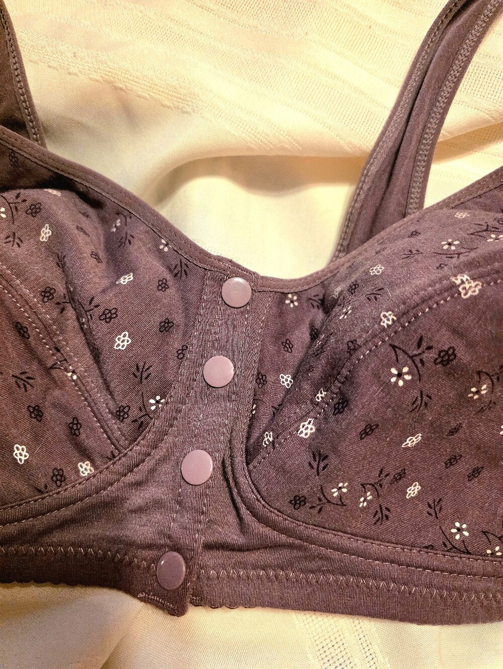 Polka Dot Bra With Front Snap Closure 2X - Picture 2 of 5